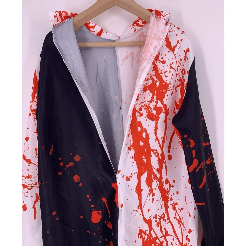 New Adult Killer Clown Slasher Halloween Suit Costume Unisex Large 2XL Horror